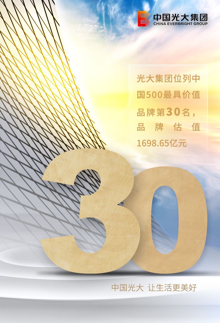 CA88位列中国品牌第30位 